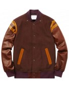 XO, Kitty Anthony Keyvan Wool Bomber Varsity Jacket