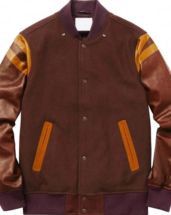 XO, Kitty Anthony Keyvan Wool Bomber Varsity Jacket XO, Kitty Anthony Keyvan Wool Bomber Varsity Jacket