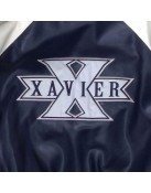 Xavier University Navy Blue and White Satin Jacket