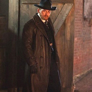 Yellowstone Cole Hauser Leather Long Coat