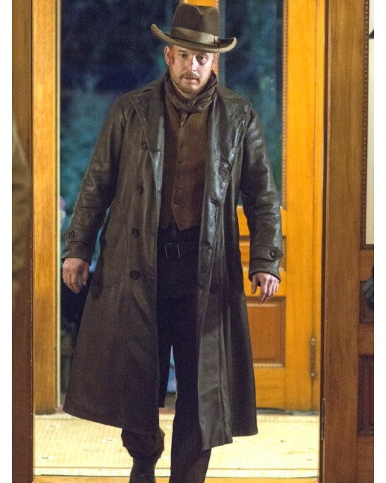 Yellowstone Cole Hauser Leather Long Coat Yellowstone Cole Hauser Leather Long Coat