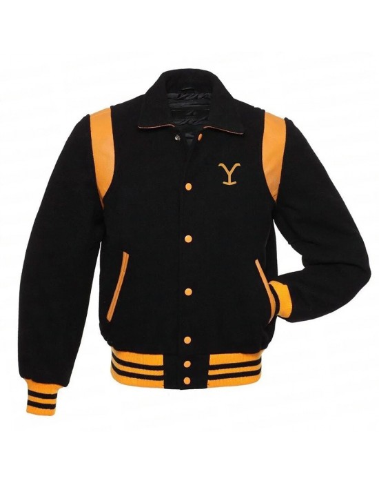 Yellowstone Dutton Ranch Teddy Wool Varsity Jacket