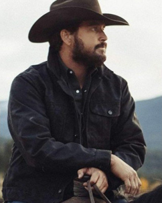 Yellowstone Rip Wheeler Cole Hauser Suede Leather Jacket