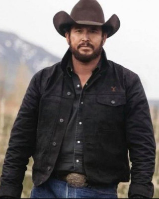 Yellowstone Rip Wheeler Cole Hauser Suede Leather Jacket