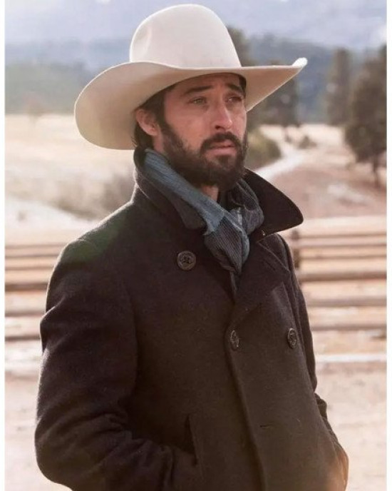 Yellowstone Ryan Bingham Wool Peacoat Yellowstone Ryan Bingham Wool Peacoat
