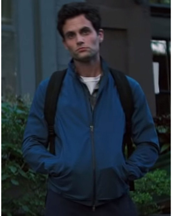 You Joe Goldberg Blue Cotton Jacket You Joe Goldberg Blue Cotton Jacket