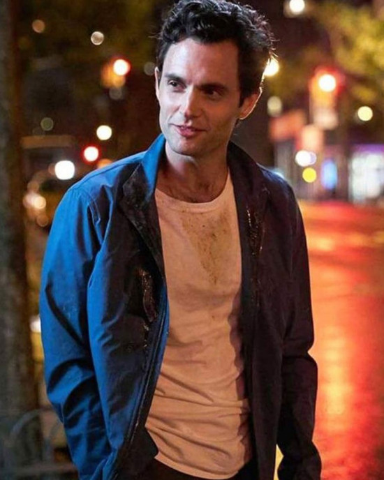 You Joe Goldberg Blue Cotton Jacket You Joe Goldberg Blue Cotton Jacket