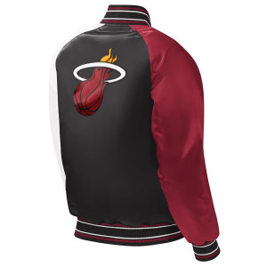 Youth Miami Heat Black Satin Jacket