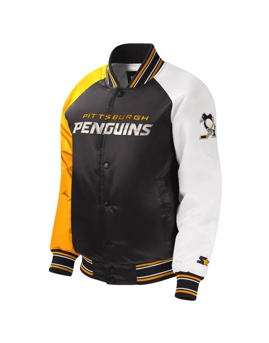 Youth Pittsburgh Penguins Varsity Satin Jacket