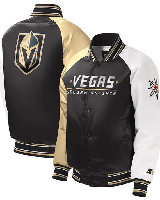 Youth Vegas Golden Knights Varsity Satin Jacket Youth Vegas Golden Knights Varsity Satin Jacket