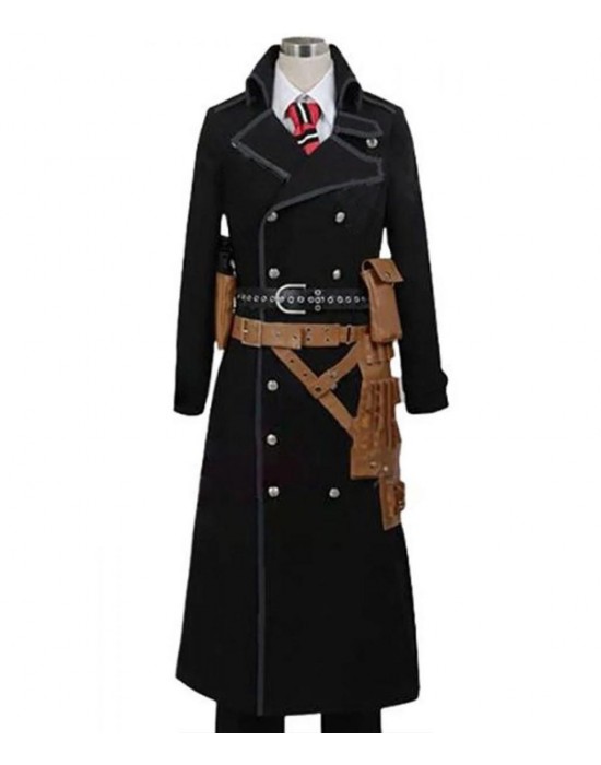 Yukio Okumura Blue Exorcist Wool Black Coat