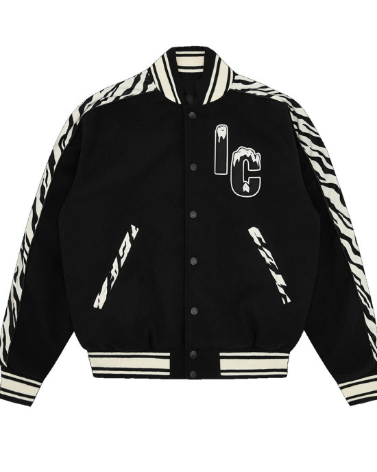 Zebra BBC Varsity Black Wool Jacket Zebra BBC Varsity Black Wool Jacket