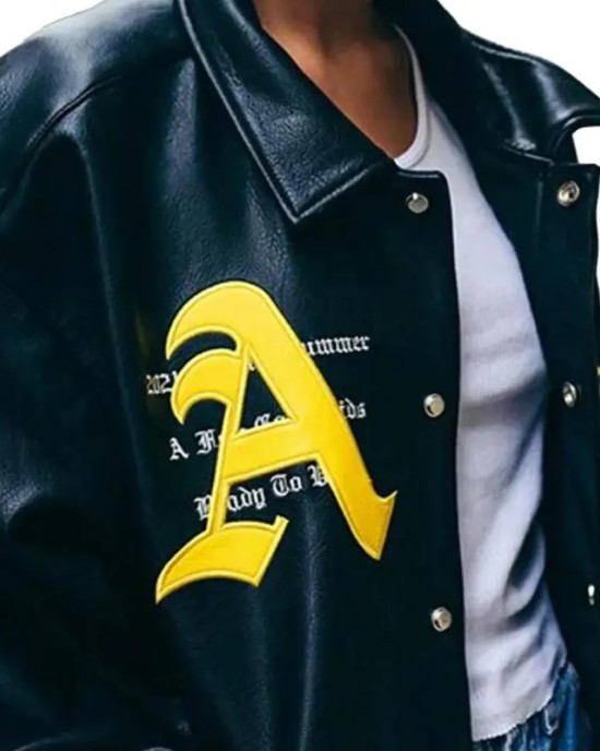 A Few Good Kids Letterman Black Leather Jacket A Few Good Kids Letterman Black Leather Jacket