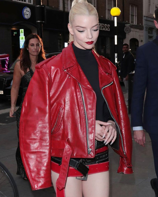 A Mad Max Saga Furiosa Red Leather Jacket A Mad Max Saga Furiosa Red Leather Jacket