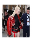 A Mad Max Saga Furiosa Red Leather Jacket