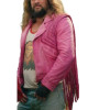 A Minecraft Movie Jason Momoa Pink Leather Jacket A Minecraft Movie Jason Momoa Pink Leather Jacket