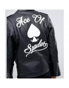 Ace of Spades Black Leather Jacket