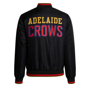 Adelaide Crows Black Bomber Full-Zip Jacket