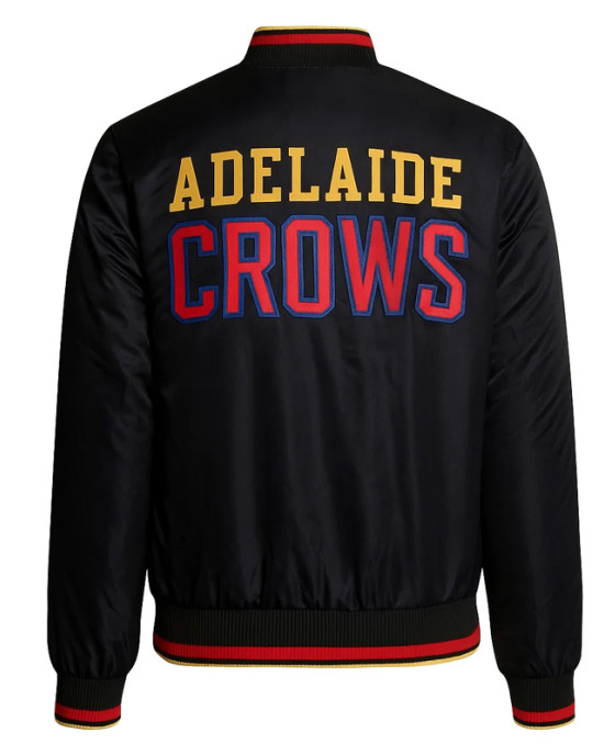 Adelaide Crows Black Bomber Full-Zip Jacket