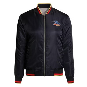Adelaide Crows Black Bomber Full-Zip Jacket