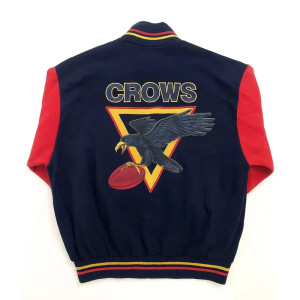 Adelaide Crows Blue and Red Varsity Wool Jacket
