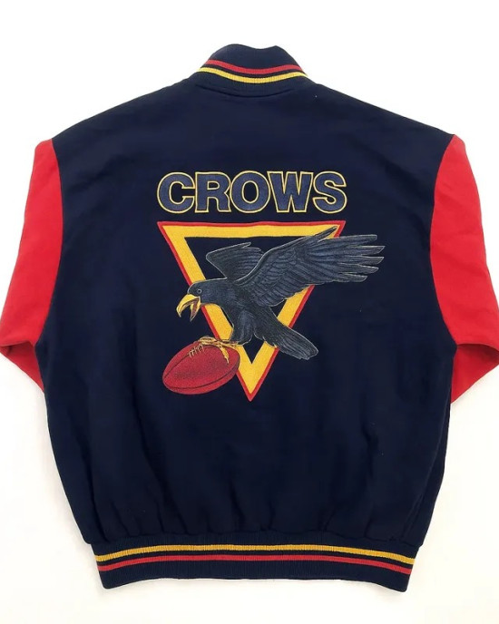 Adelaide Crows Blue and Red Varsity Wool Jacket