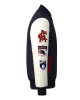 Adelaide Crows Collegiate Navy and White Varsity Jacket
