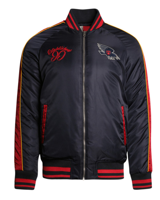 Adelaide Crows Collegiate Navy Bomber Full-Zip Jacket