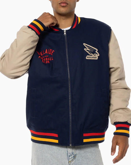Adelaide Crows Lock Up Varsity Cotton Jacket