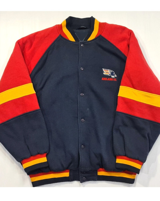 Adelaide Crows Navy and Red Varsity Wool Jacket