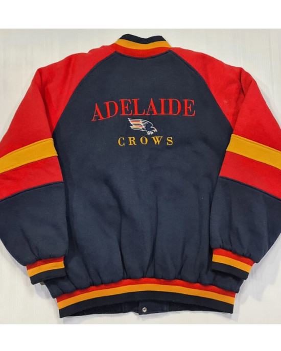 Adelaide Crows Navy and Red Varsity Wool Jacket