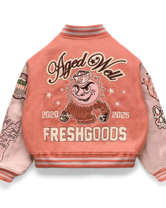 Aged Well Freshgoods Peach Orange Varsity Aged Well Freshgoods Peach Orange Varsity