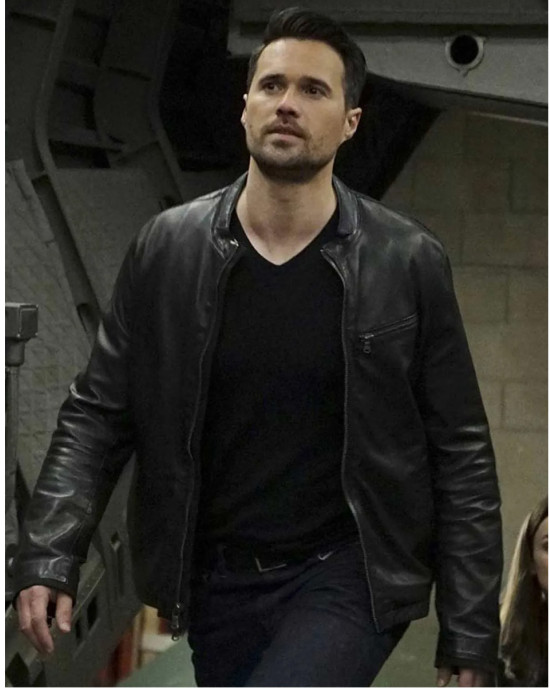 Agents of Shield Brett Dalton Black Leather Jacket Agents of Shield Brett Dalton Black Leather Jacket