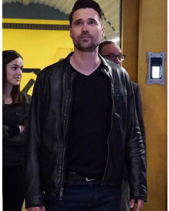 Agents of Shield Brett Dalton Black Leather Jacket Agents of Shield Brett Dalton Black Leather Jacket