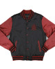 Alabama A&M Black and Maroon Baseball Jacket Alabama A&M Black and Maroon Baseball Jacket