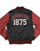 Alabama A&M Black and Maroon Baseball Jacket Alabama A&M Black and Maroon Baseball Jacket