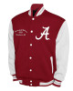 Alabama Crimson Tide Fleece Burgundy and White Varsity Jacket