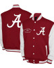 Alabama Crimson Tide Fleece Burgundy and White Varsity Jacket