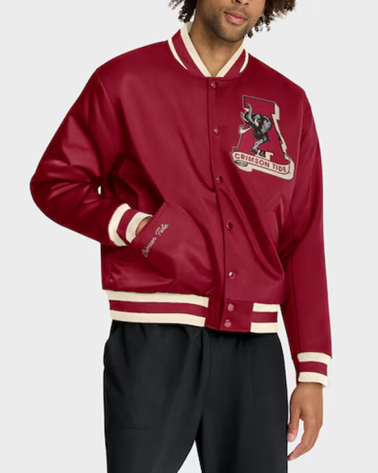 Alabama Crimson Tide Legacy Crimson Bomber Jacket