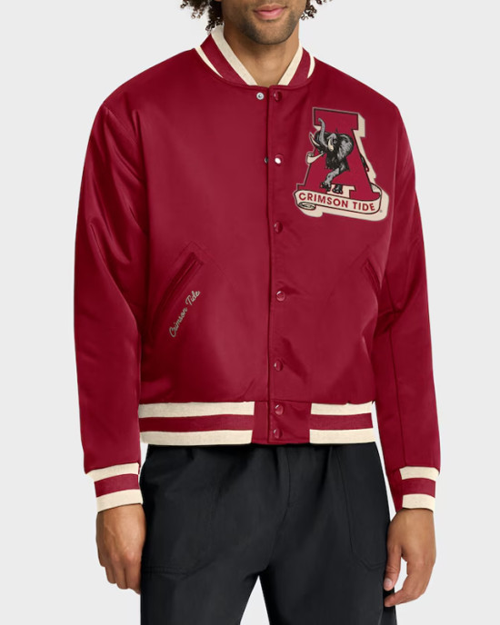 Alabama Crimson Tide Legacy Crimson Bomber Jacket