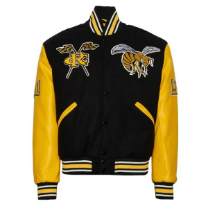 Alabama State University Black and Gold Varsity Jacket 