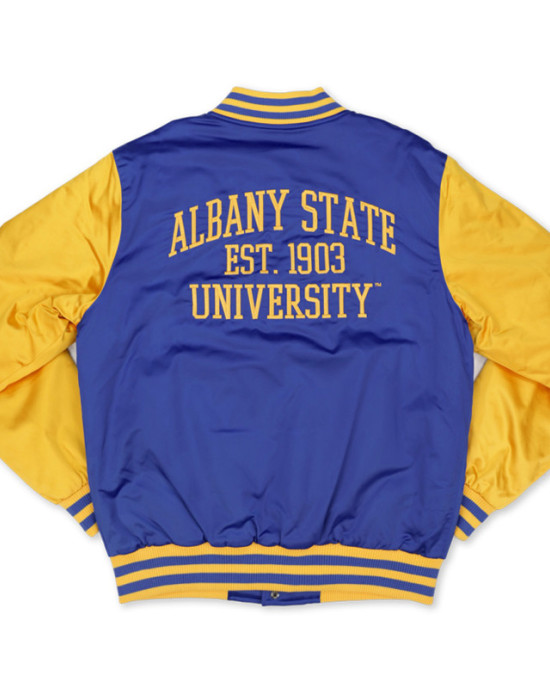 Albany State Golden Rams Blue and Gold Jacket Albany State Golden Rams Blue and Gold Jacket