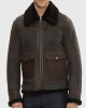 Alberto Men’s Brown G-1 Bomber Leather Jacket Alberto Men’s Brown G-1 Bomber Leather Jacket