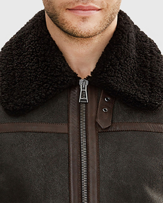 Alberto Men’s Brown G-1 Bomber Leather Jacket Alberto Men’s Brown G-1 Bomber Leather Jacket