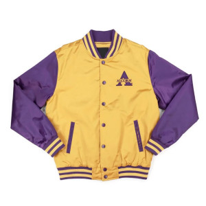 Alcorn State Gold and Purple Baseball Jacket