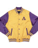 Alcorn State Gold and Purple Baseball Jacket Alcorn State Gold and Purple Baseball Jacket