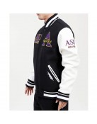 Alcorn State University Black and White Wool Varsity Jacket