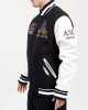 Alcorn State University Black and White Wool Varsity Jacket Alcorn State University Black and White Wool Varsity Jacket
