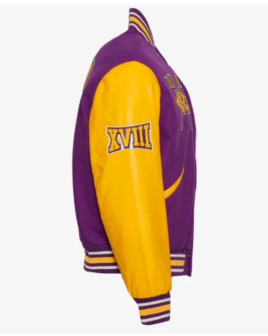 Alcorn State University Purple and Gold Varsity Jacket