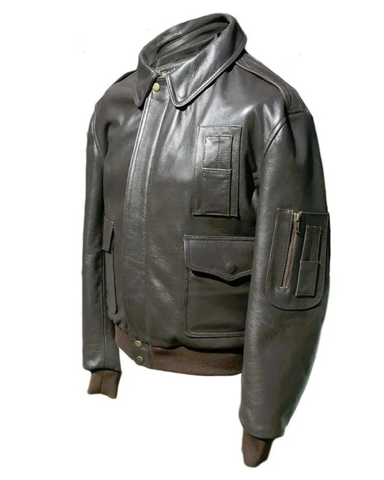 Alien Ellen Ripley A2 Brown Leather Bomber Jacket